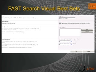 FAST Search Visual Best Bets