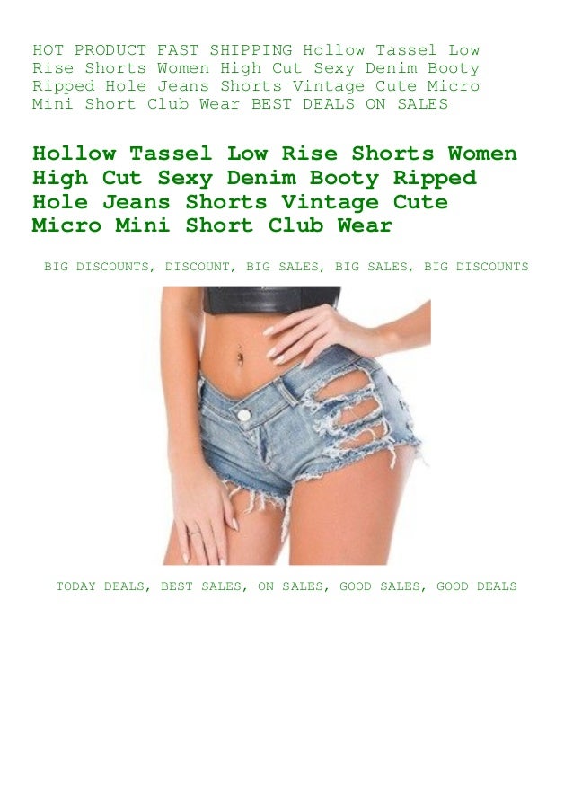 low rise short jeans