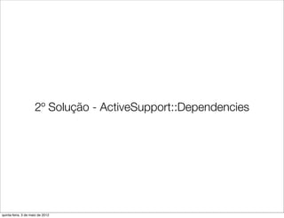 2º Solução - ActiveSupport::Dependencies




quinta-feira, 3 de maio de 2012
 
