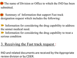 USFDA-Fast Track Designation | PPTX