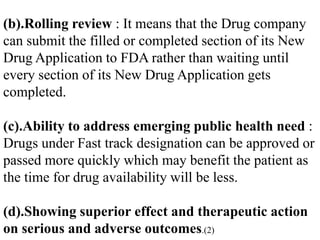 USFDA-Fast Track Designation | PPTX