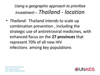 Using a geographic approach to prioritize
investment – Thailand - location
• Thailand: Thailand intends to scale up
combin...