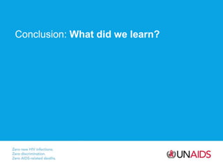 Conclusion: What did we learn?
 