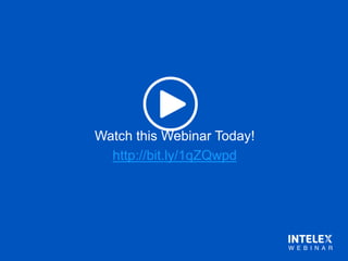 Watch this Webinar Today!
http://bit.ly/1qZQwpd
 