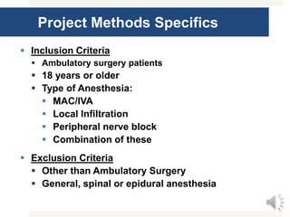 Fast Tracking Ambulatory Surgery Patients | PPTX
