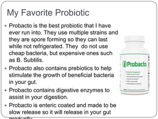 Fast track probiotic