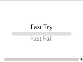 Fast Try
Fast Fail
 
