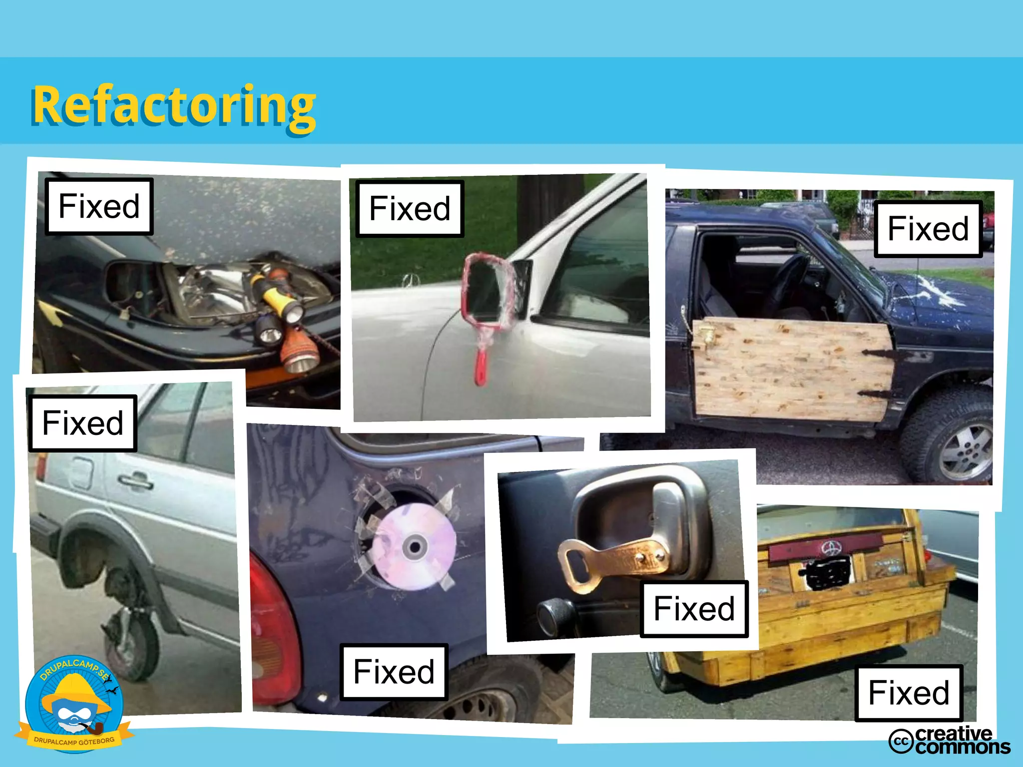RefactoringRefactoring
Fixed Fixed
Fixed
Fixed
Fixed
Fixed
Fixed
 