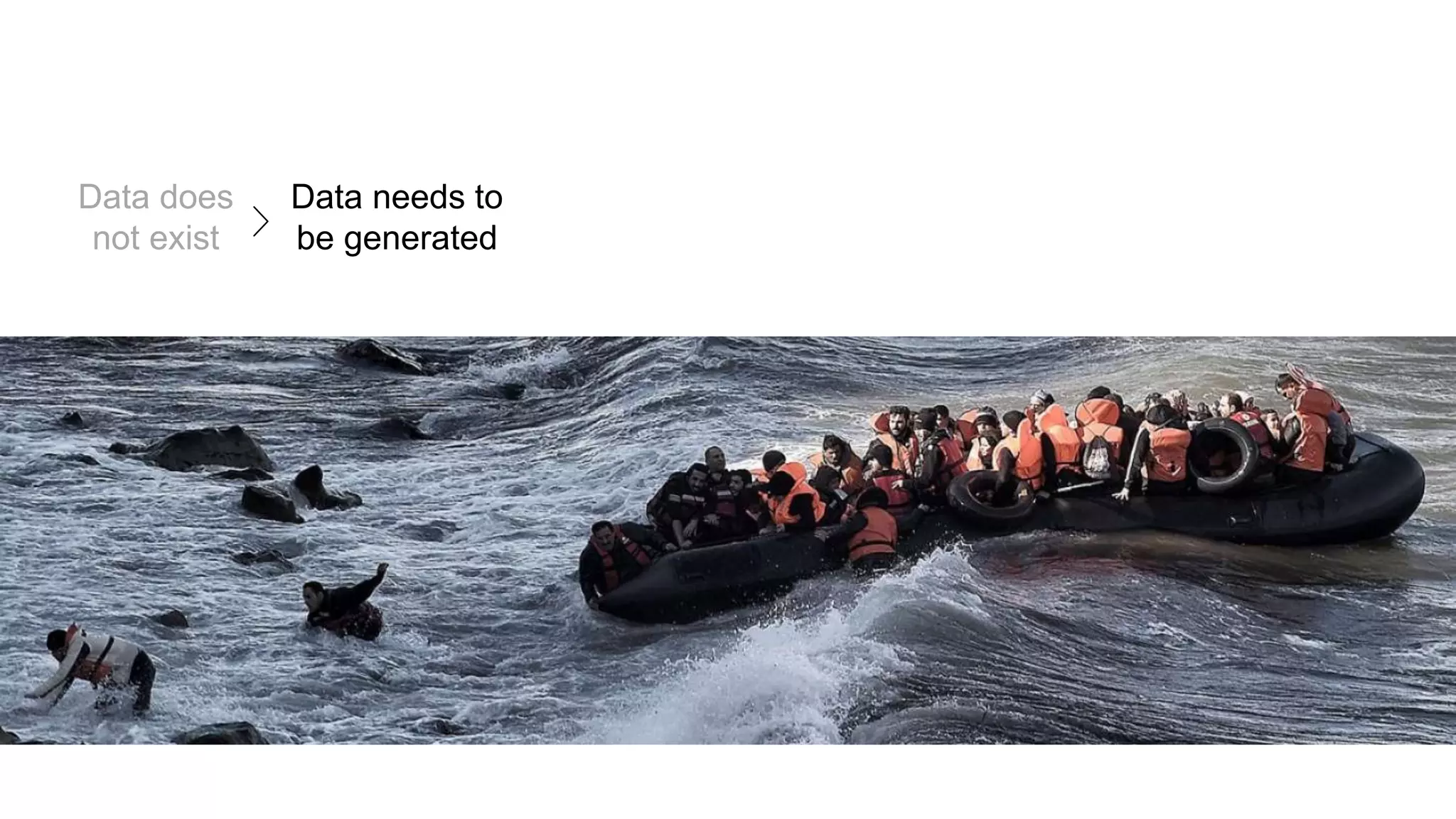 Data does
not exist
Data needs to
be generated
 