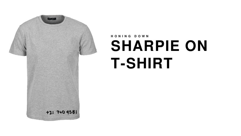 SHARPIE ON TSHIRT H O