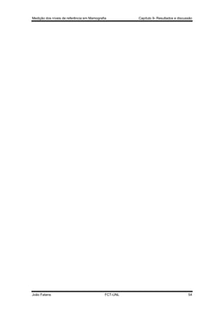 Medição dos níveis de referência em Mamografia

João Fatana

FCT-UNL

Capítulo 9- Resultados e discussão

54

 