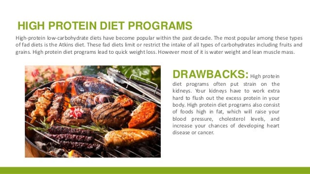 high protein diets are high in