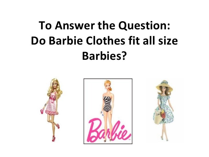 Barbie Doll Measurements Chart