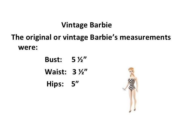 barbie doll measurements