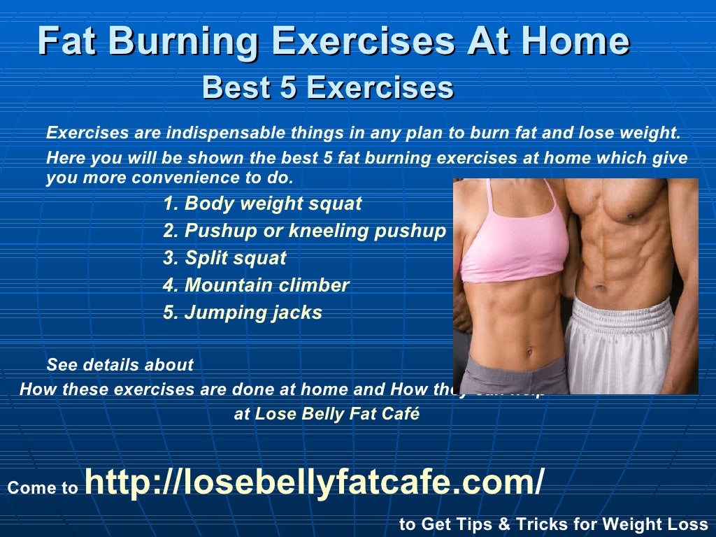 Fat burning exercises at home Best 5 exercises