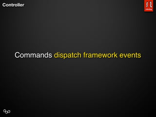 Controller




     Commands dispatch framework events
 