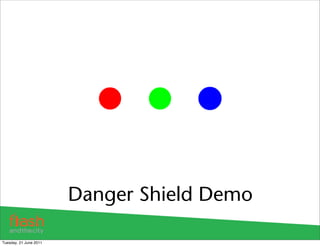 Danger Shield Demo

Tuesday, 21 June 2011
 
