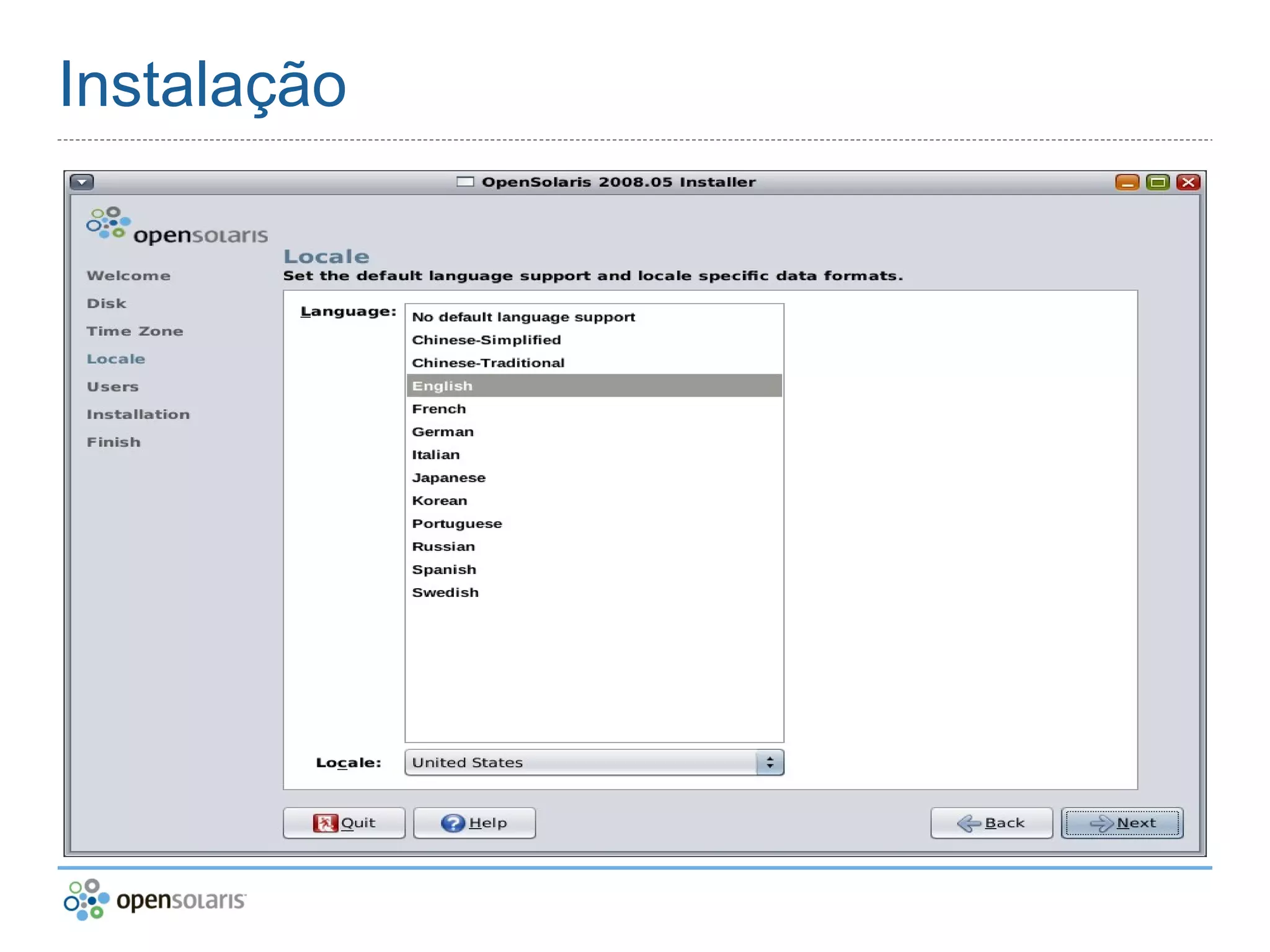 OpenSolaris no Virtual box