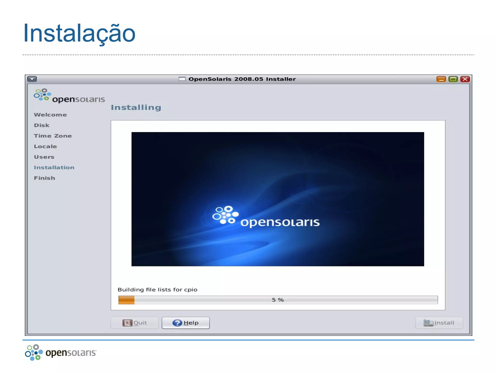 OpenSolaris no Virtual box