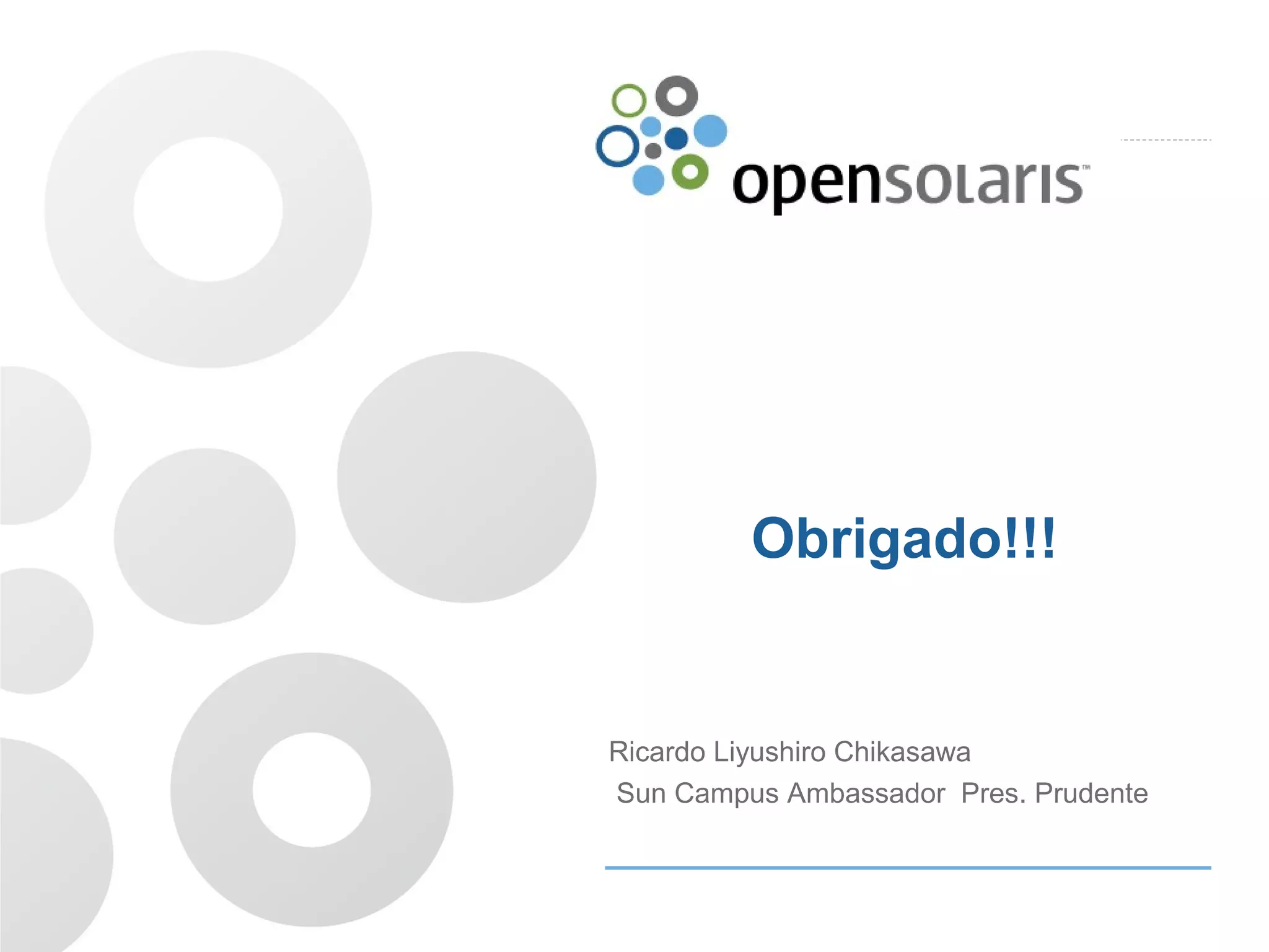 OpenSolaris no Virtual box