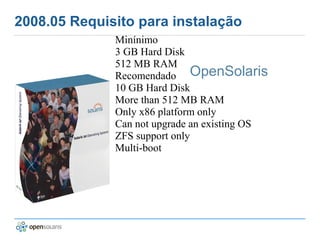 OpenSolaris no Virtual box