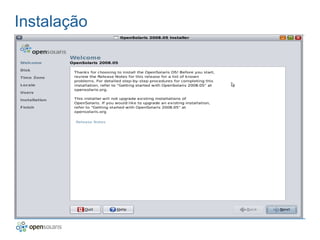 OpenSolaris no Virtual box