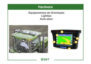 Hardware
Equipamentos de Orientação
        Lightbar
       Auto-
       Auto-steer
 