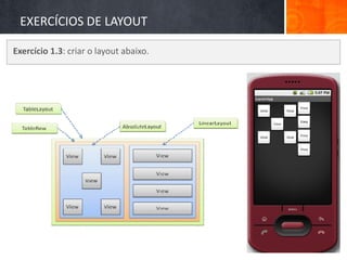 EXERCÍCIOS DE LAYOUT

Exercício 1.3: criar o layout abaixo.
 