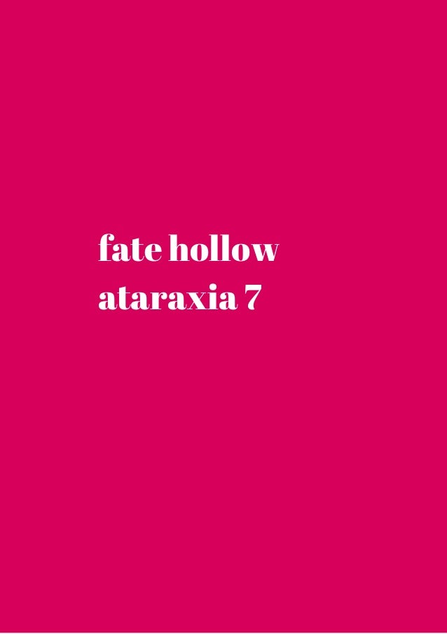 fuwanovel fate hollow ataraxia
