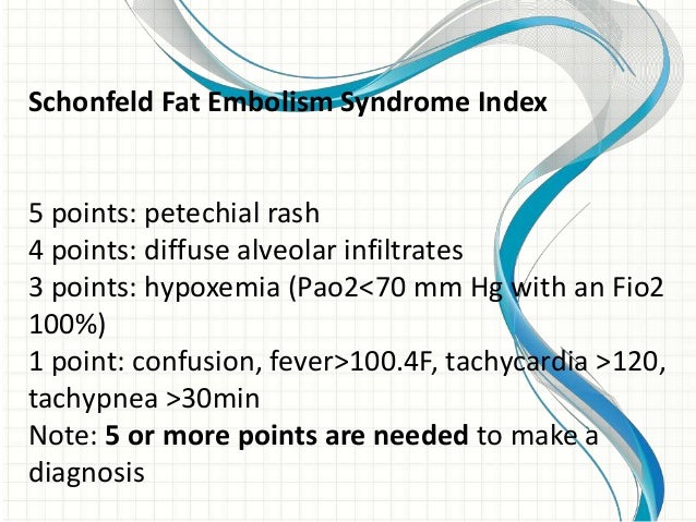Fat embolism syndrome