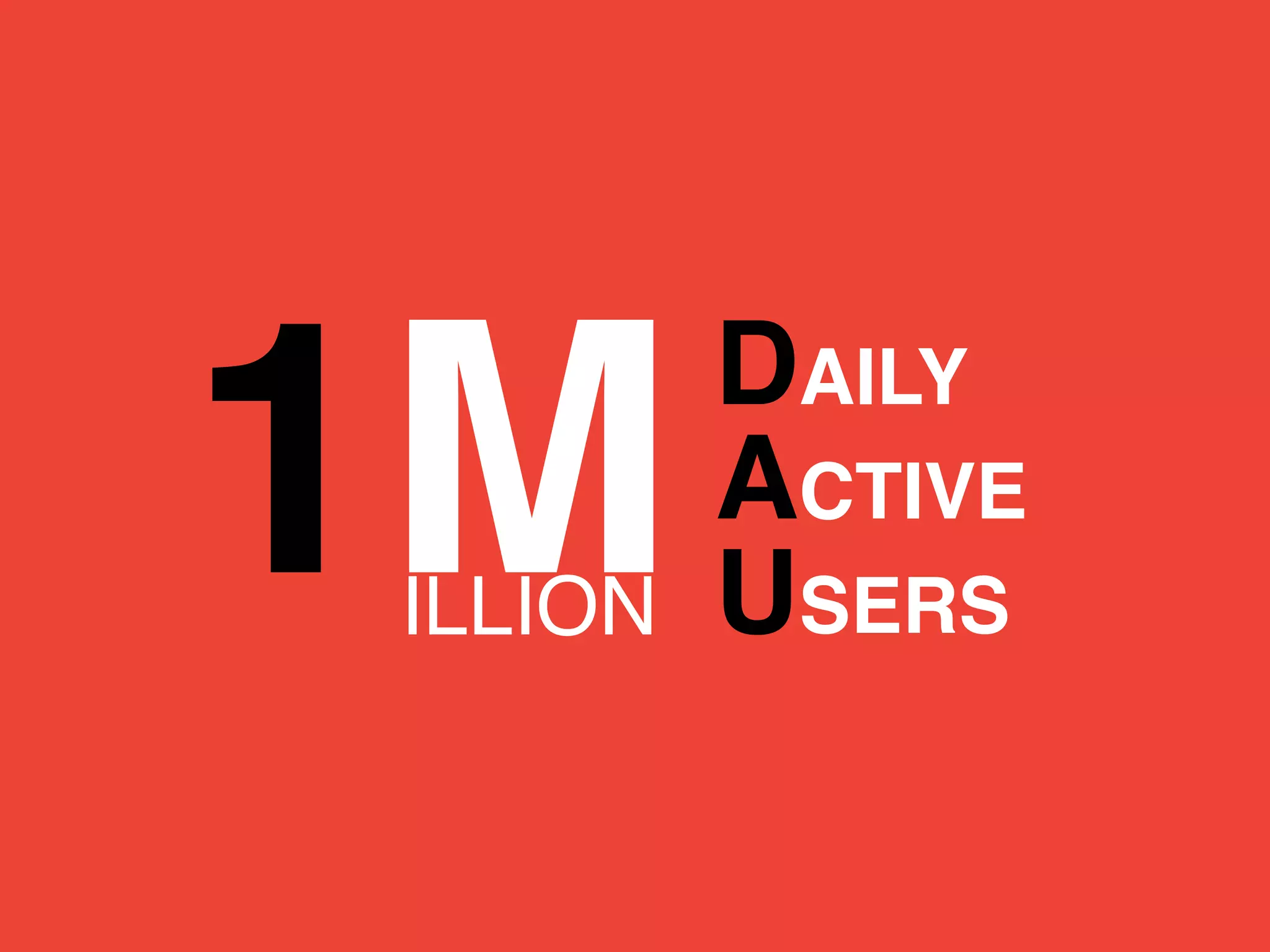 1MILLION USERS
ACTIVE
DAILY
 
