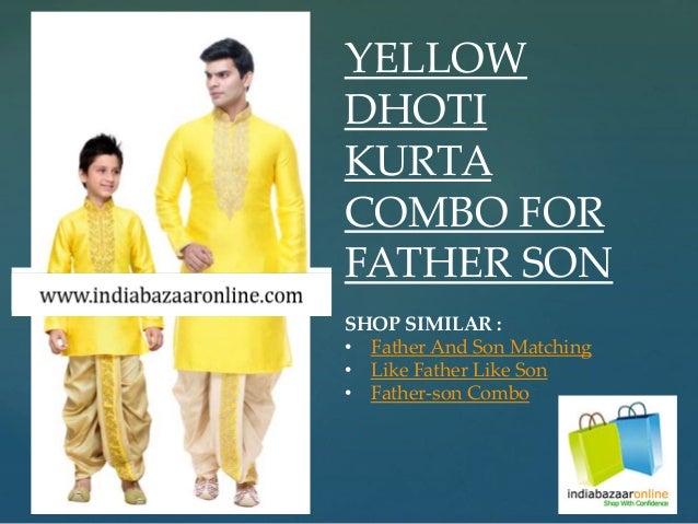 dad and son matching kurta