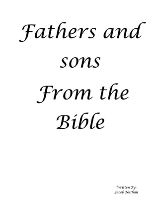 Father and sons from the bible | PDF