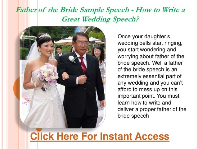 how to write a father daughter wedding speech