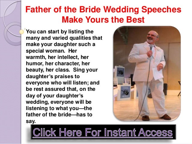Fathers wedding speeches fast and easy picture