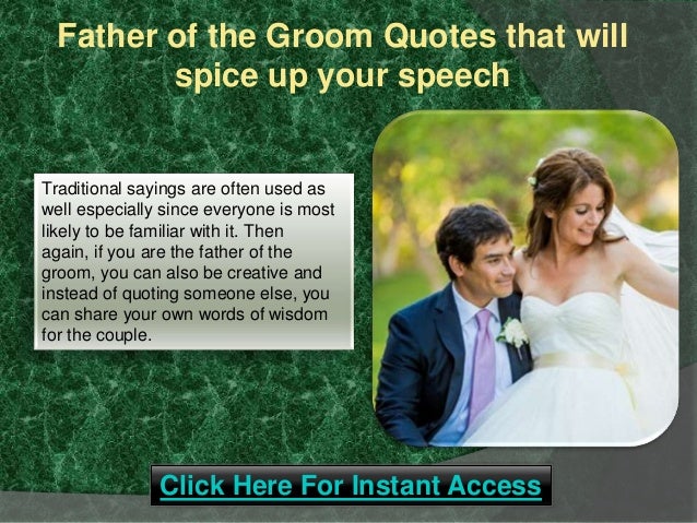 father of the groom quotes that will spice up your speech 3 638