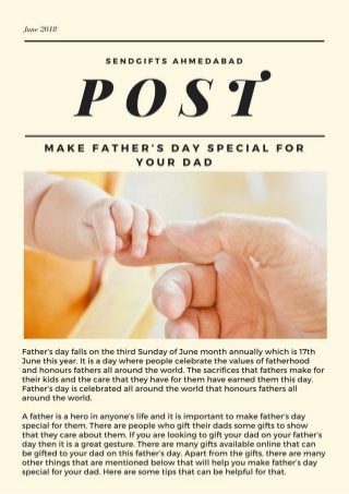 How to make this Father's day special for your dad?