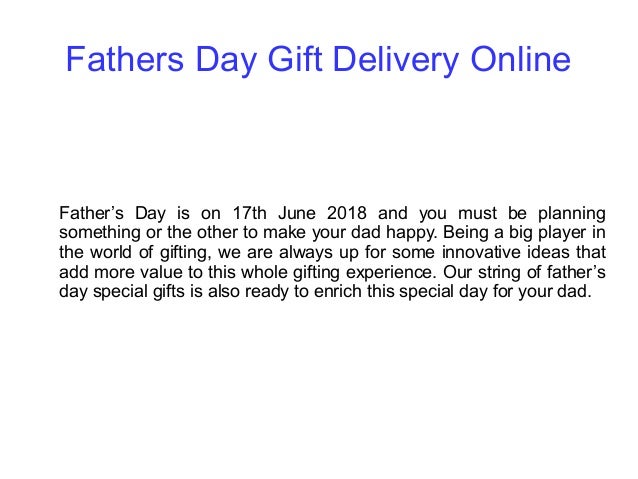 father's day delivery