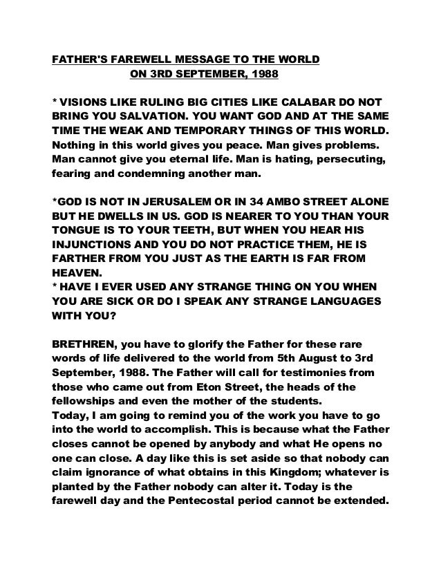 thank you letter 3 grade 3 rd worldon farewell message to Father's september5 the
