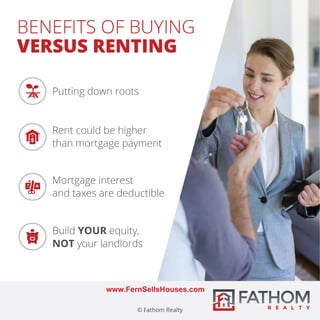 Benefits of buying a home versus renting a home