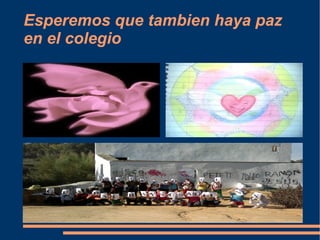 Si no estamos en paz con nosotros mismos, no podemos guiar a otros en la búsqueda de la paz.