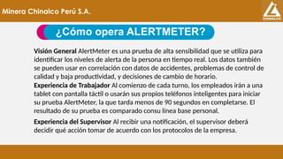 FATIGA Y SOMNOLENCIA EN MINERIA HIGIENE OCUPACIONAL | PPTX