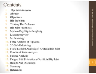 Fatigue life estimation of Human artificial hip joint based on modeling ...