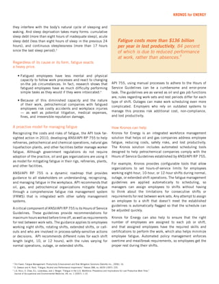 Fatigue Management in O&G | PDF