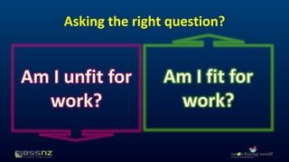 Asking the right question? 
 