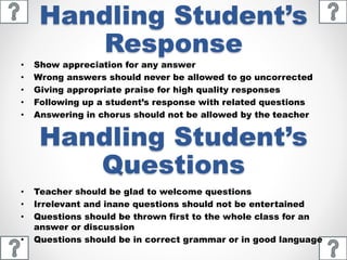 Teaching with questioning and answering method | PPTX