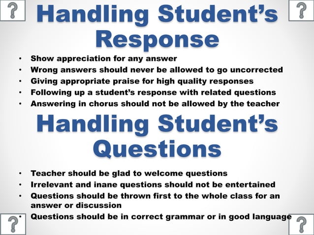 Teaching with questioning and answering method | PPTX | Educational ...