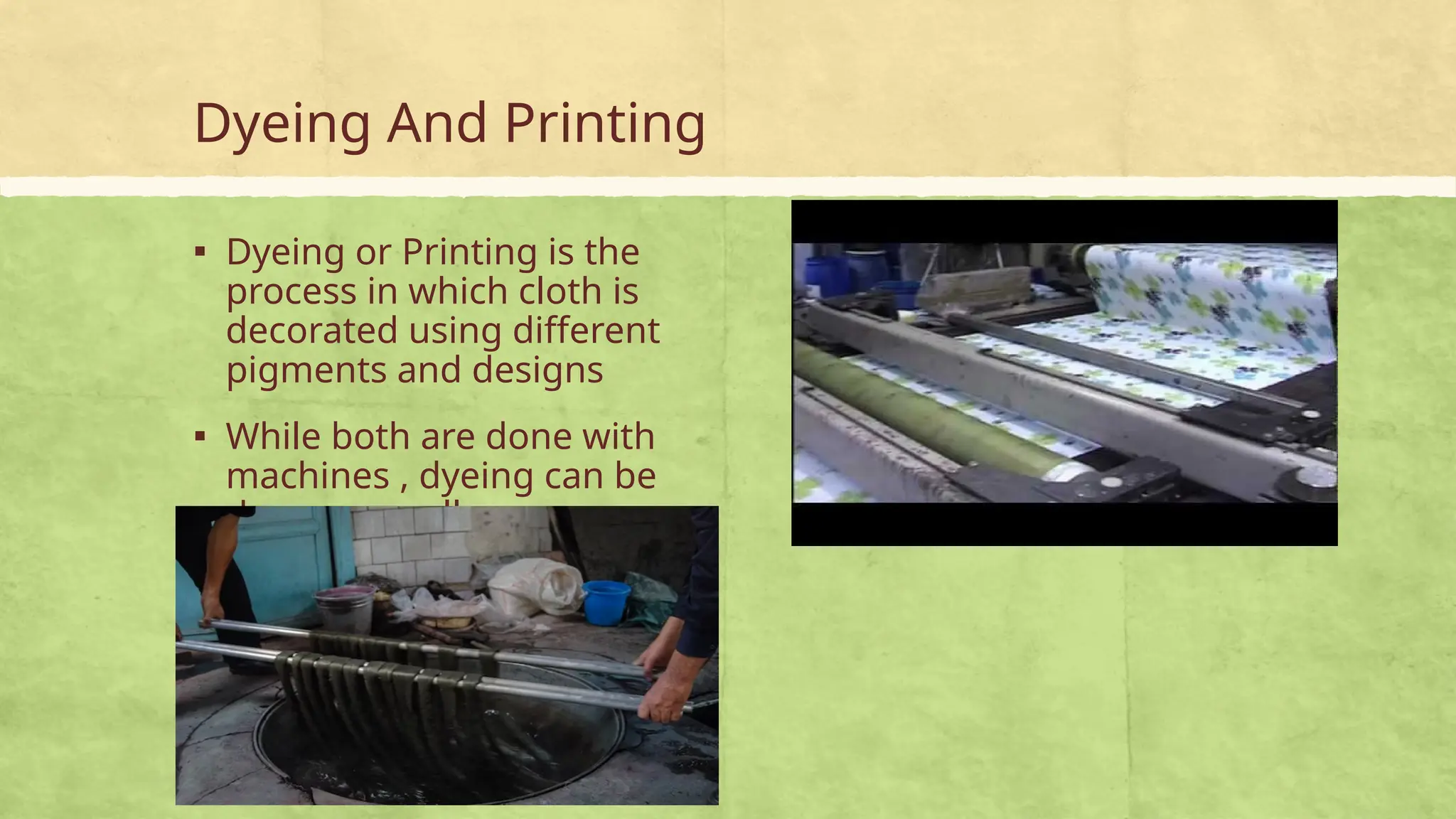 process of raw to final product of clothes | PPTX