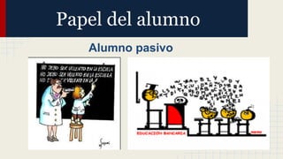 Papel del alumno
Alumno pasivo
 