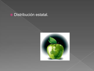 

Distribución estatal.

 